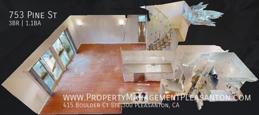 3 bedroom, 1.5 bathroom townhouse property image