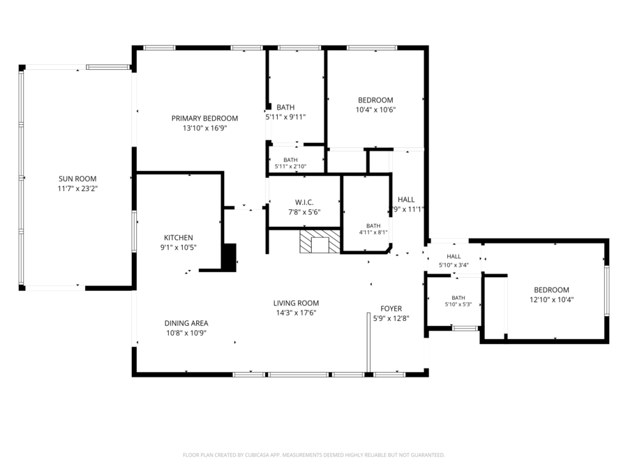 3 bedroom, 2.5 bathroom, 1,293 sq. ft. single-story property image