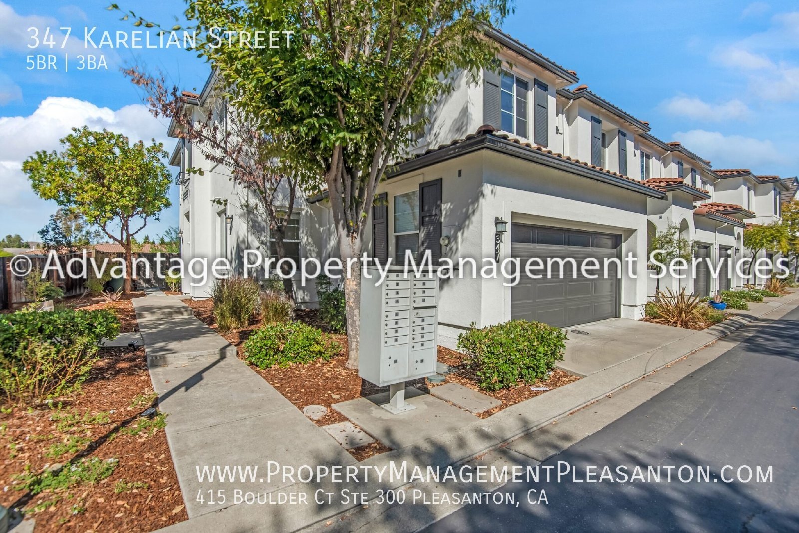 5-Bed, 3-Bath, 2,104 sq ft townhome off Camino Tassajara property image